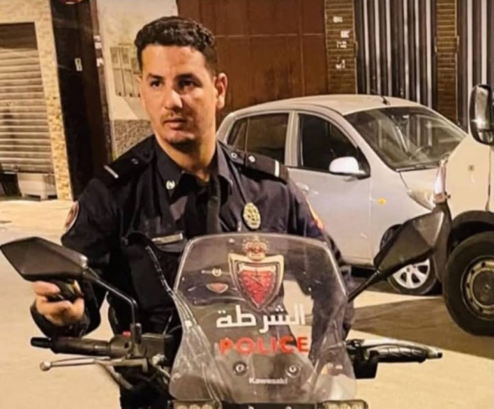 تعزية في وفاة رجل أمن من فرقة الدراجين  بن امسيك  إثر حادثة سير  خطيرة  اثناء مزاولة  العمل